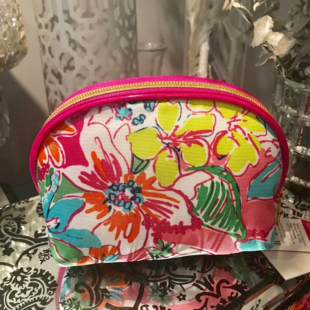 LILLY PULITZER TRAVEL CLUTCH BAG Nosey Posie Print 🌸🌺